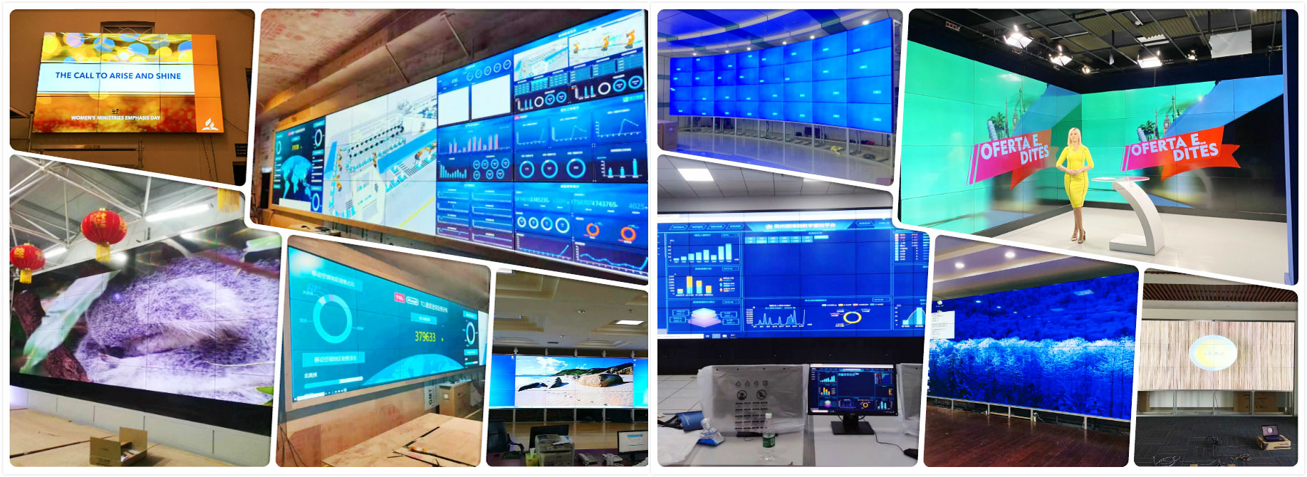 LCD video wall display solution